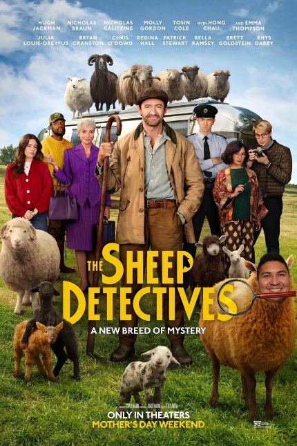 THE SHEEP DETECTIVES Review: Hugh Jackman Leads Winning Ensemble in Charming, Family-Oriented Murder-Mystery 